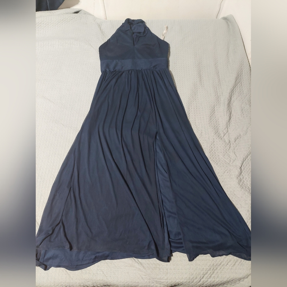 Celebrate Navy Halter Maxi Dress - Timeless Evening Gown